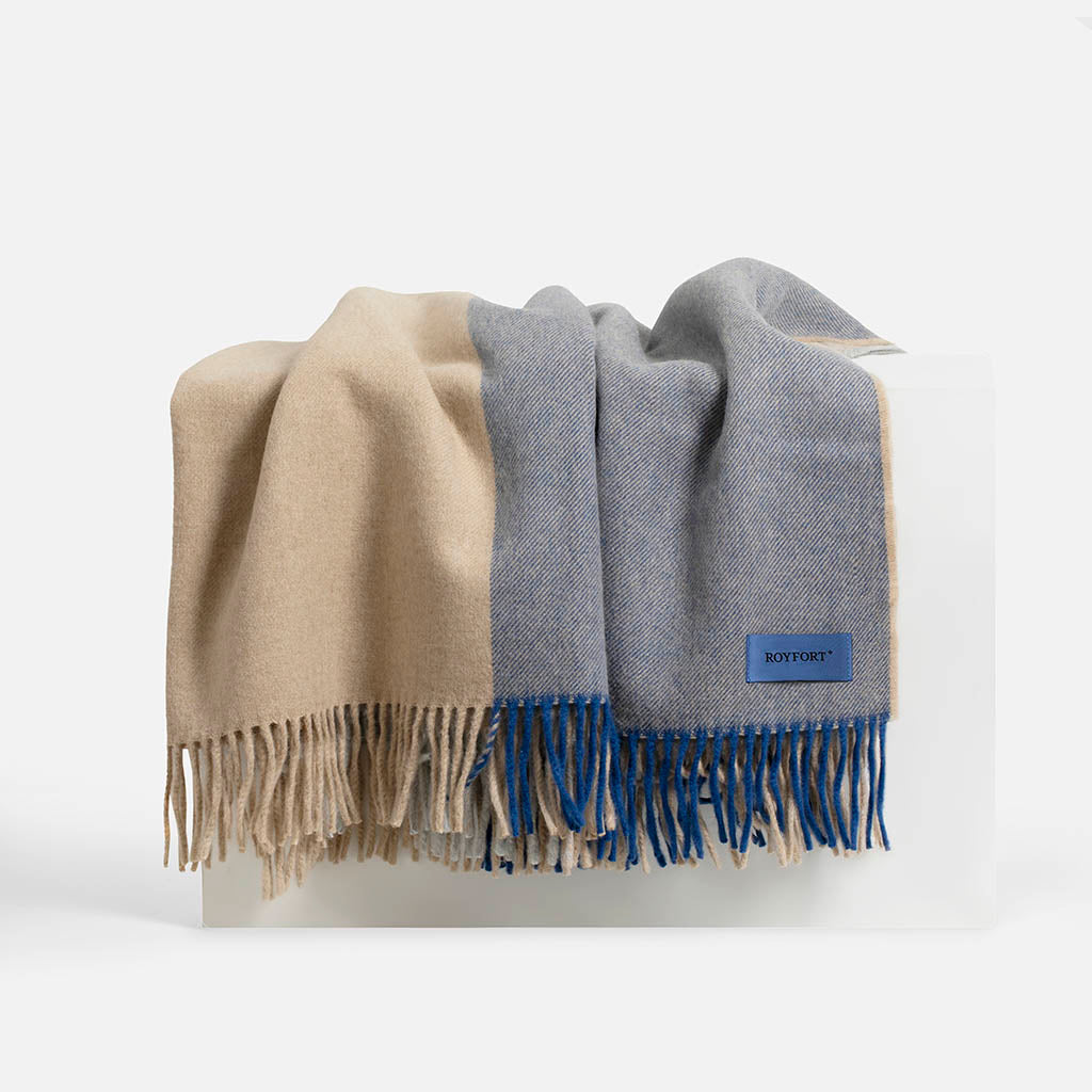 Royfort Schafwolle-Kaschmir Sofadecke