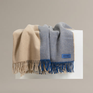 Schafwolle-Kaschmir Sofadecke